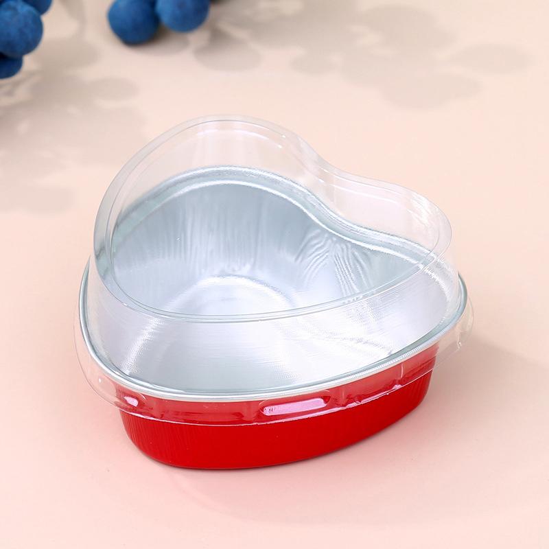 10Pcs Aluminum Foil Cupcake Cups Non-Stick Foil Baking Cups 100Ml Pudding Dessert Cups Party Wedding Party Supplies