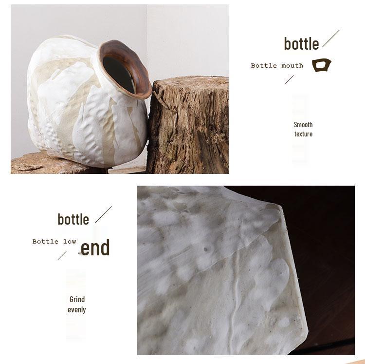 Modern Minimalist Ceramic Vase for Fresh or Dried Flowers – Ideal for Living Room, Dining Table, Entrance Hall, or TV Cabinet.