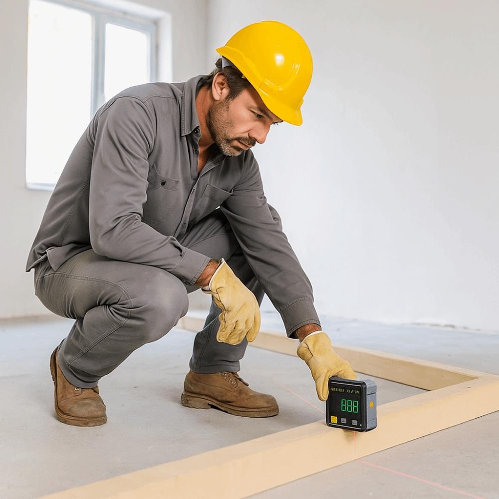 Digital Display Level Protractor Inclinometer Tilt Angle Box Electronic Level Laser