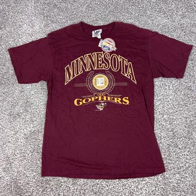 Vintage Minnesota Golden Gophers Shirt Herren Größe L NCAA College Lee Sport Rotes T-Shirt