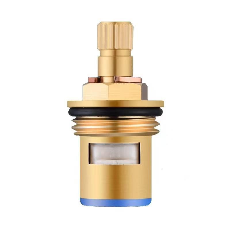 Universal Replacement Tap Valves Brass Ceramic Disc Inner Faucet Valve For Bathroom, Clockwise Or Anti-Clockwise