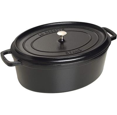 Casserole Zwilling Staub Oval 37,5x31cm Black 5,5l (40509-319-0)