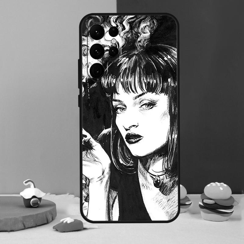 

Pulp Fiction Dancing Phone Case For Samsung Galaxy S25 S24 Ultra S9 S10 S20 S22 S21 S23 Plus S24 FE Cover Coque Galaxy S21 Plus