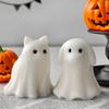 Halloween Ghost Candle Mold 3D Puppy/cat Figurine Silicone Mold Suitable for making candles aromatherapy gypsum wax clay crafts