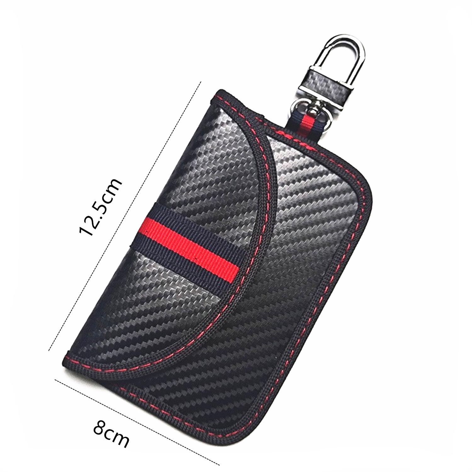 

2025 Чехол-блокиратор ключа-брелока из углеродного волокна с защитой от кражи и RFID-блокировкой Double Set