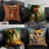 Tung Sahur Tralalero Tralala Cushion Cover Pillowcase Ultra Soft Skin Friendly Fabric Cloud Like Comfort Concealed Zipper