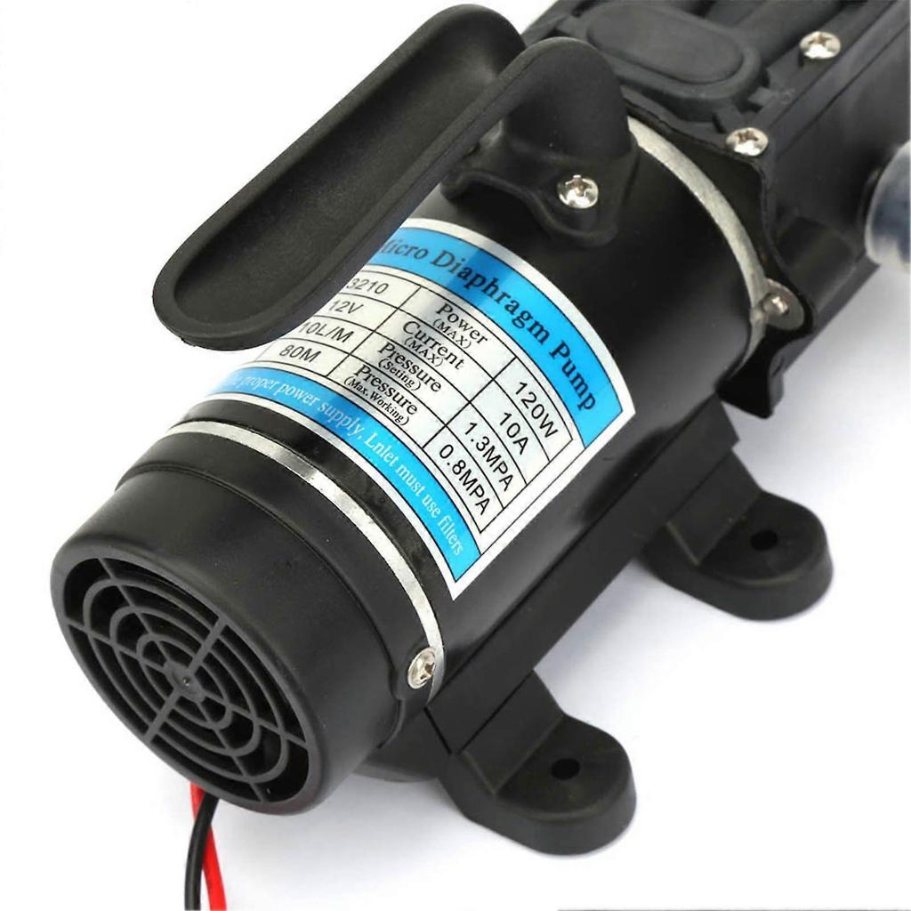 120W Electric Water Pump 10L/m Self Priming Diaphragm Pump for High Pressure Washer 12V/10A