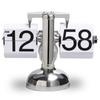 Internal Gear Operated Quartz Time Clocks Quartz Movement Metal Desk Flipping Clock  Bedroom