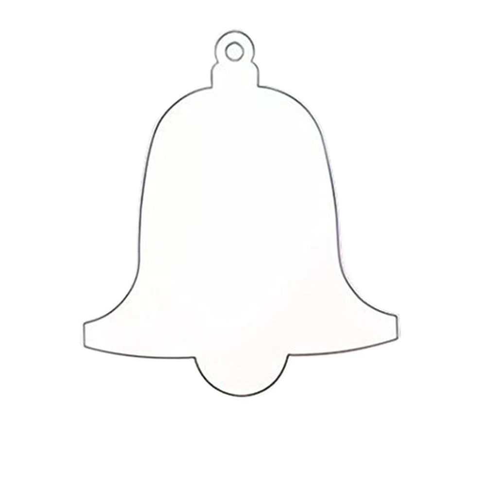 10Pcs Multishape Christmas Tree Hanging Pendant Star Clear Circles Discs  Home Party Supplies