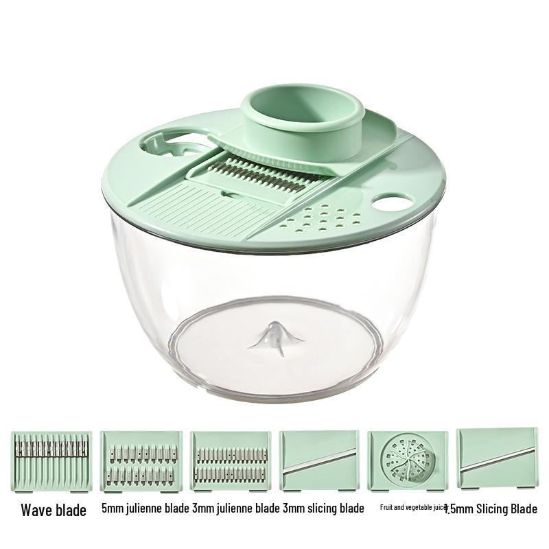 Multifunctional Vegetable Cutter & Salad Spinner with Large Capacity