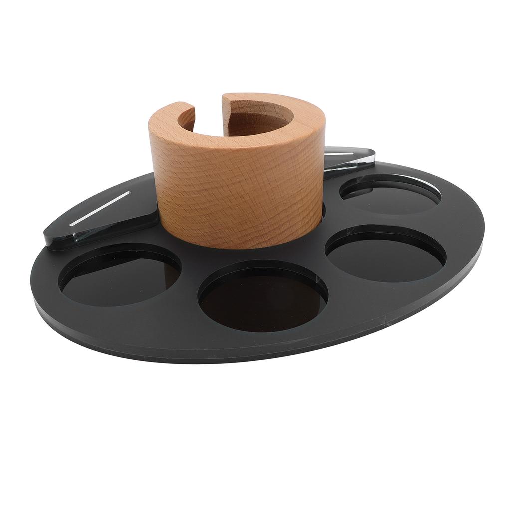 Coffee Tamping Station Organizer Coffee Portafilter Holder for 51mm 53mm 54mm 58mm Portafilter