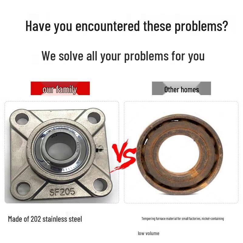 Jundingying SUCF210 Stainless Steel Spherical Flanged Bearing
