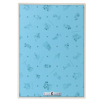 Tenyo [Hergestellt in Japan] Aluminium-Puzzle-Rahmen, Spezielles Sicherheits-Panel für Disney, 500 Teile, Weiß (35x49cm), Ein-Knopf-Frontöffnung mit Verriegelungsfunktion,