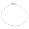 Collare Anello al Collo Collana in Acciaio Inossidabile 304 Per Donna Collana Fai da Te Gioielli da Festa Componenti Regali 42/43cm(16 7/8") lungo,1 Pezzo