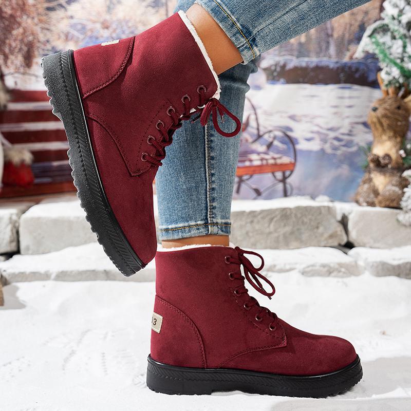 Women'S Boots Snow Platform Shoes Women Waterproof Ladies Shoes Plush Ankle Boots Trend Women'S Winter Boots Botas Mujer