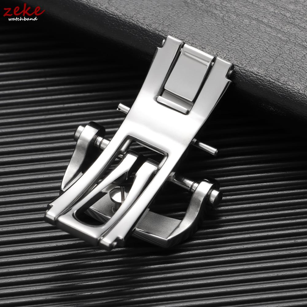 Watchband Buckle Stainless Steel Watch Strap for Blancpain Replacement Buckles Clasps 20mm Polished Button Watches Accessories