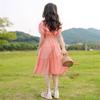 Girls' Dresses Summer Children's Short-sleeved Princess Dresses Lantern Sleeves Cake Dresses