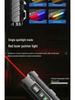 High-Intensity Black Aluminum Flashlight with Colorful Neon Light and Long Battery Life: Outdoor Multifunctional Torch