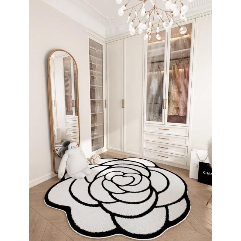 Irregular Circular Living Room Carpet Bedroom Bedside Carpet Dressing Room Study Room Swivel Chair Floor Matc