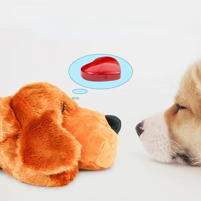 Battito Cardiaco Animale Domestico Cucciolo Addestramento Comportamentale Cane Peluche Animale Domestico Confortevole Coccola Sollievo Ansia Aiuto Sonno Bambola Durevole Dropship