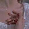 Teardrop Cubic Zirconia Pendant Necklace for Women