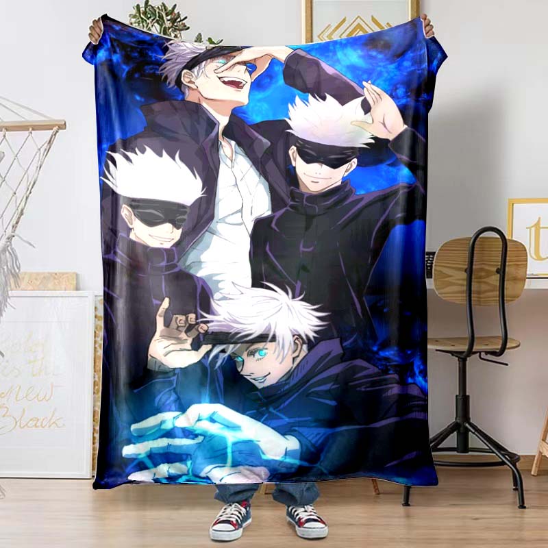 The Jujutsu Kaisen Patterned Blanket Is Perfect for Bedding or Any Other Occasion, Making It A Perfect Gift Choice.