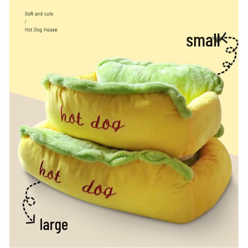 Long-Haired Dachshund Funny Hot Dog Clothes: Cozy Autumn & Winter Outfit for Small Pets