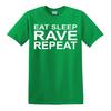 EAT SLEEP RAVE REPEAT T-Shirt S-5XL Techno 80s 90s Festival Music Dance Acid Top 2