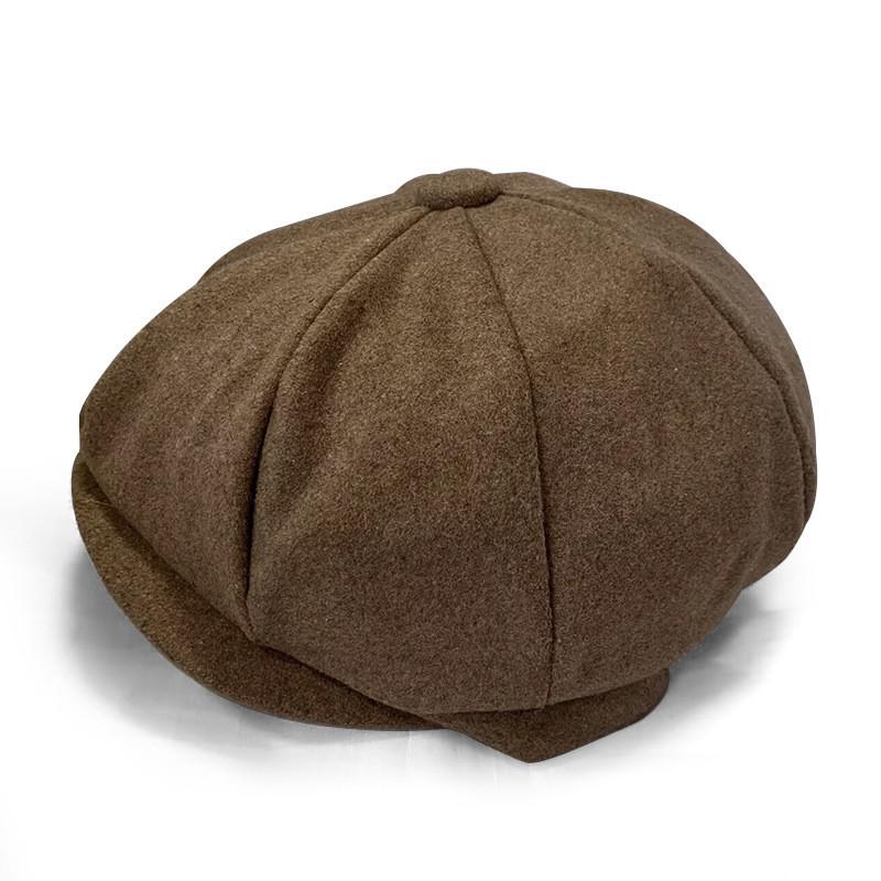 Wool Blend Octagon Hat For Men Women With Adjustable Fit For Winter Outdoor Casual Wear