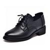 Casual Flat-soled Small Leather Shoes Spring New Retro Lace-up Leather Shoes First Layer Cowhide Thick Heel Single Shoes