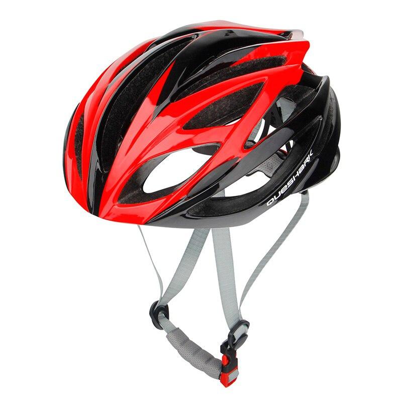 Queshark Lightweight Cycling Helmet Integrally Molded Mountain Road Bike Cycling Safety Cap M Size 56cm-62cm
