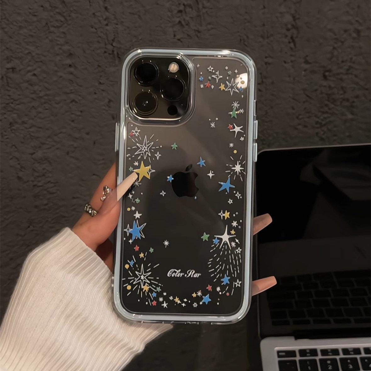 

Line Starry Phone Case for Apple 17/16 Pro Max, 15 High-End, 14 Pro Max, 13 Pro Style iPhone 17 Pro