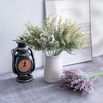 2 PCS Artificial Branches Faux Greenery Stems Plastic Sprigs Fake Foliage Picks for Christmas DIY Crafts Wreath Making Supplies Home Decorations