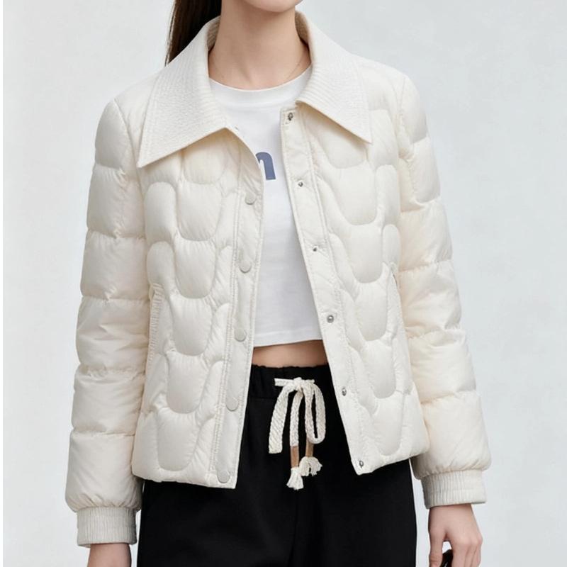 Positive brand short down jacket women's fashion young top winter new national standard white duck down jacket tide