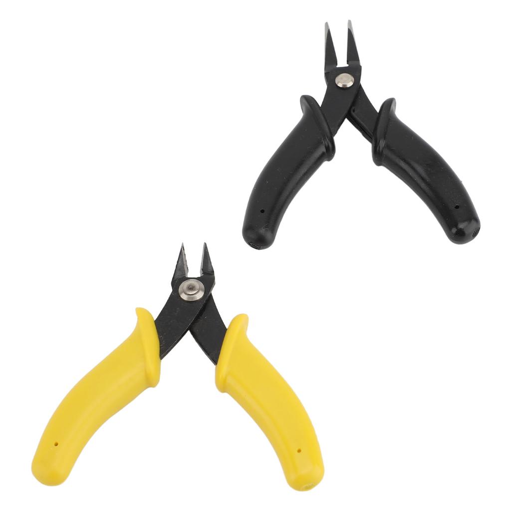 2Pcs Flat Nose Pliers Set Metal Soft Wire Cutters for Jewelry Making Wire Bending Tool Kit