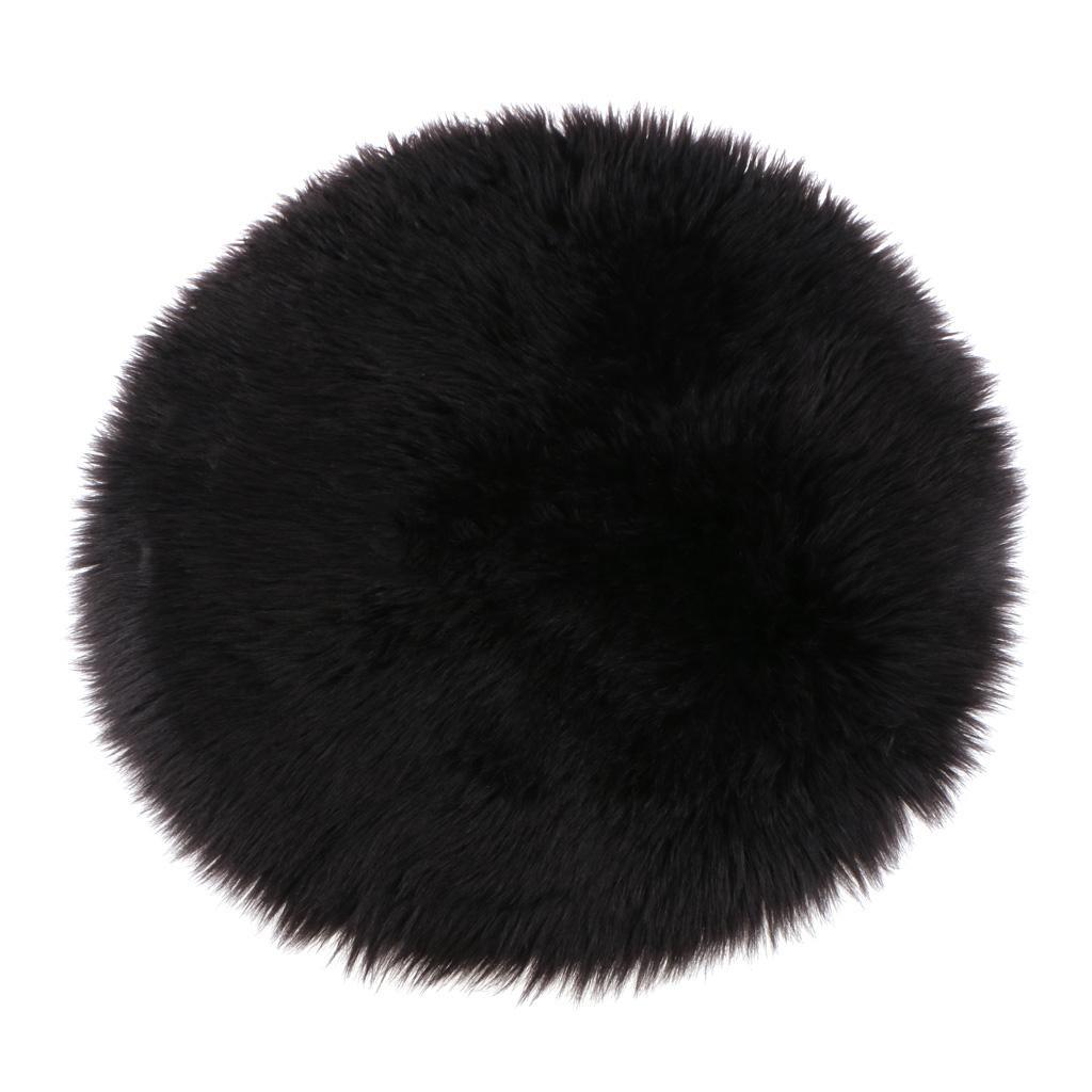 Artificial Sheepskin Rug Shaggy Fleece Fluffy Area Rug Washable Non Slip Mat for Kids Playroom Nursery Baby Crawling