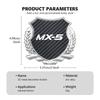 3D Metal Badge Sticker Wheat Ear Shape Car Window Decor Sticker For Mazda MX-5 CX30 RX8 MX5 BK BL 5 CR CW 6 II GH CX-7 ER