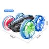 2.4G Amphibious Remote Control Car 4WD RC Stunt Car With LED Lights Double Sided Flips Rotating RC Boat Toy Gifts For Kids