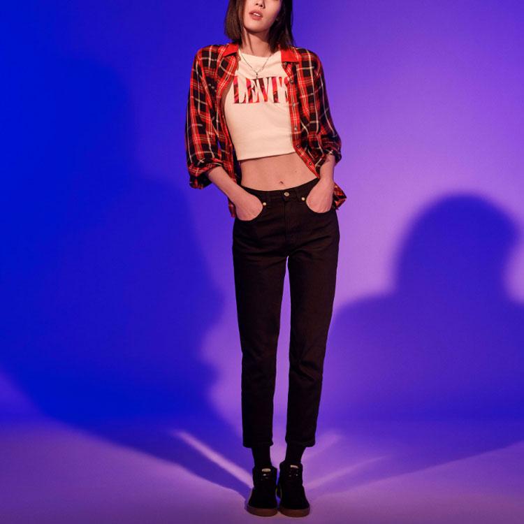 Levis X Jahan Loh Plaid Long Sleeve Shirt Women Shirts Red 18288-0000