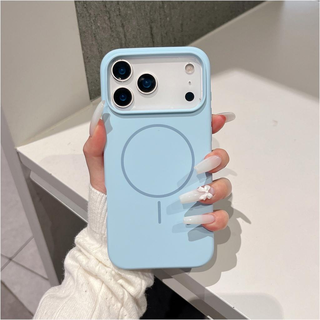 Liquid Silicone Magnetic Slim Phone Case For Magsafe Apple iPhone 13 14 15 16 17 Pro Max Plus Air Protective Soft Cover