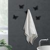 Decorative Butterfly Hooks Space Saving Butterfly Shape Wall Hooks Durable Stainless Steel Bathroom Hangers