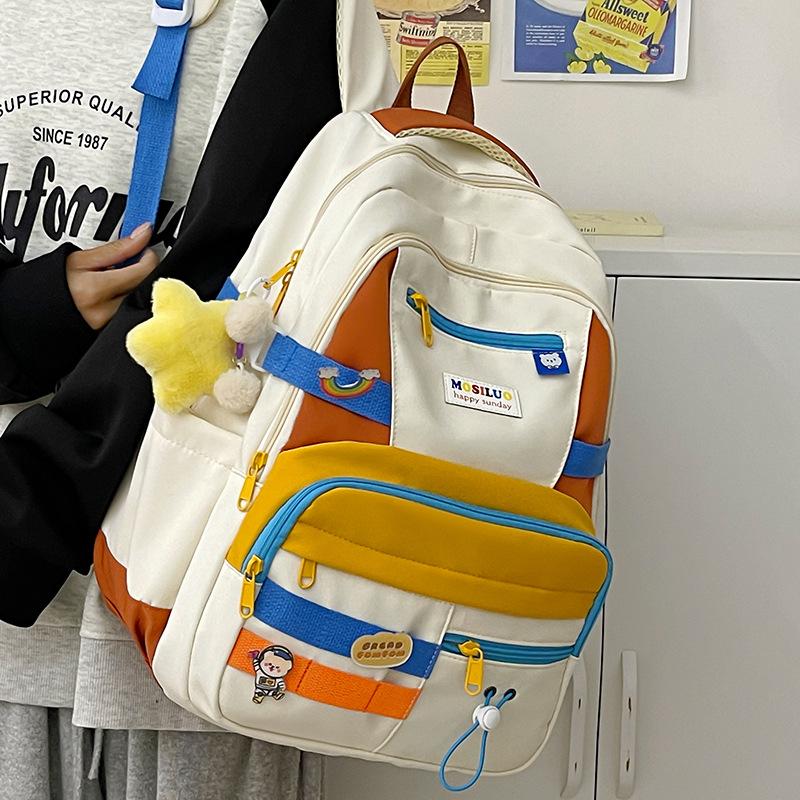 

Large Capacity Backpack Simple Casual Backpack for Middle School Students