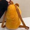 Soft Capybara Plush Backpack Cute Cartoon Daypack Thickened Brown Doll Bag  Kids