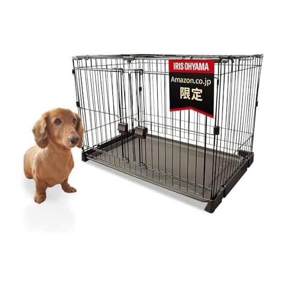Iris Ohyama Easy Cleaning Circle Roof Set No Dividers Brown for Pets [Amazon.co.jp Exclusive]