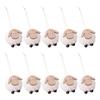 Set of 10 Soft Felt Sheep Christmas Tree Decorations Felt Sheep Hanging for Christmas Tree Ornamentation and Gifts