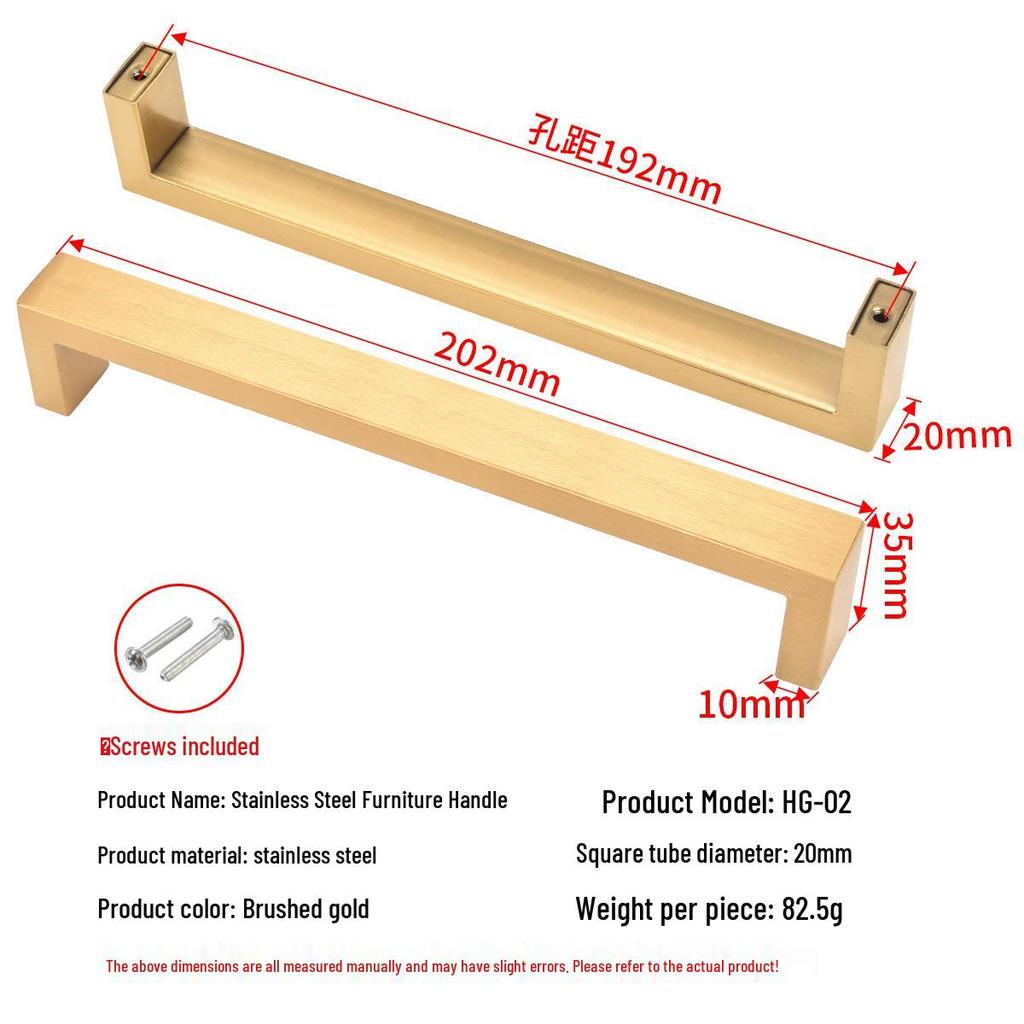 Modern Simple Stainless Steel Kitchen Cabinet & Wardrobe Handle for Doors and Drawers