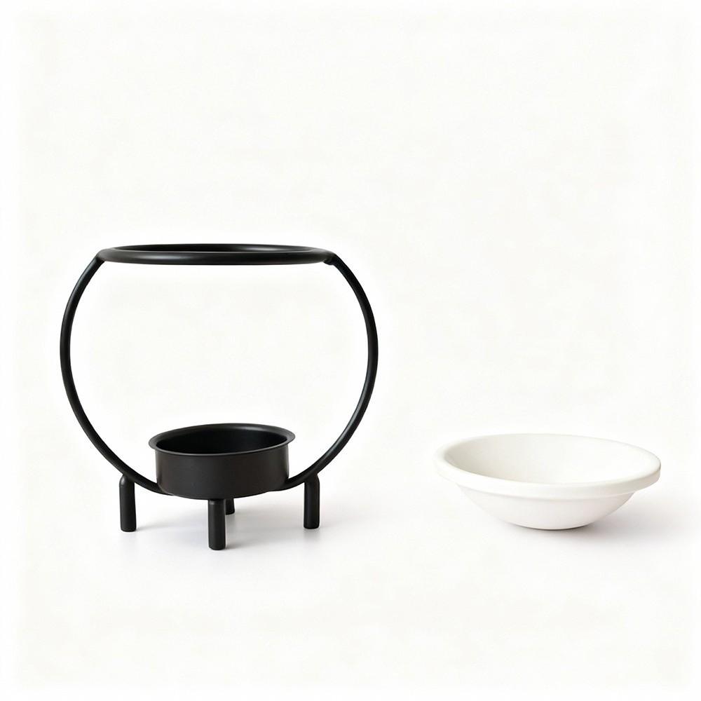 Portable Aromatherapy Candle Holder Minimalist Fragrance Burner Candle Heating Holder Home Decor