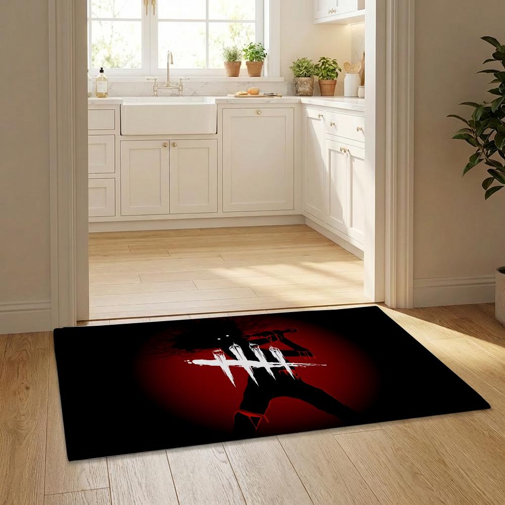 Anime D-Dead by D-Daylight Floor Mat Flannel Door Mat Non-Slip Bedroom Living Room Home Decor