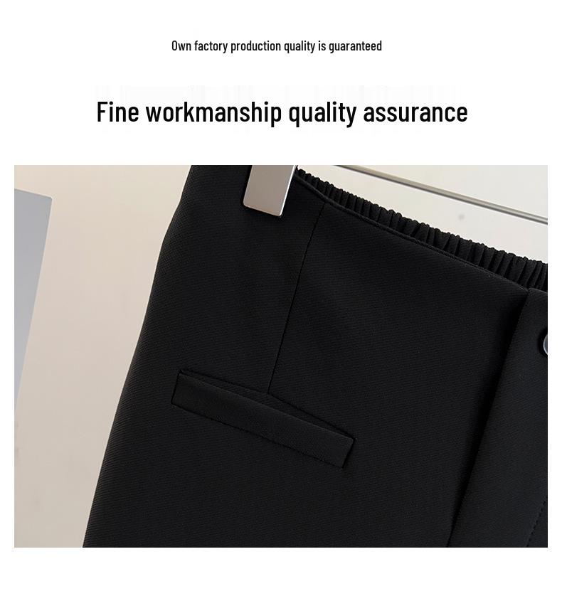Women's Plus Size High Waist Micro-Flare Pants - Slimming Spring Suit Casual Long Pants