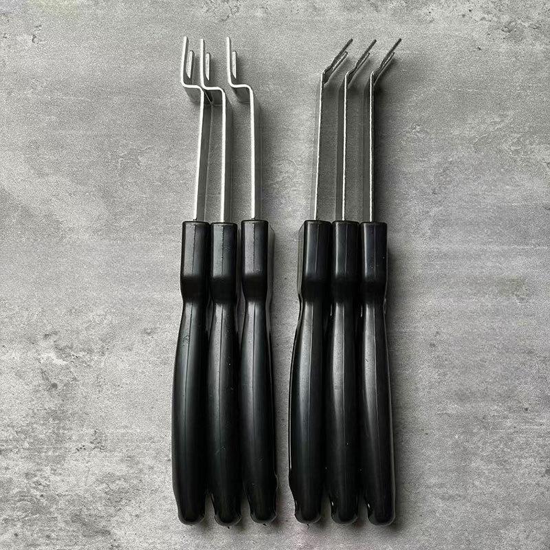 Stainless Steel BBQ Grill Tool Set For Removing Baking Pans And Charcoal Outdoor Camping Cooking Accessory
